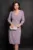 Rochie din lurex lila midi petrecuta