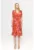 Rochie din matase cu model abstract