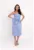 Rochie din satin cu aplicatie funda supradimensionata