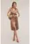 Rochie din satin cu doua randuri de nasturi