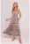 Rochie din sifon cu bretele subtiri –