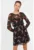 Rochie din sifon cu imprimeu