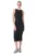 Rochie din tricot  bumbac – negru