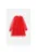 Rochie din tul cu aspect stratificat si aplicatie florala – Rosu