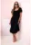 Rochie din viscoza cu maneci bufante –