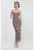 Rochie dreapta cu animal print si decolteu patrat
