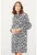 Rochie dreapta cu model geometric