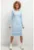 Rochie dreapta uni T377 albastru deschis