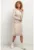 Rochie dreapta uni T377 bej deschis