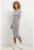 Rochie dreapta uni T377 gri deschis