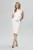 Rochie elaganta din neopren accesorizata cu floare 3D si peplum in talie Belle Alba