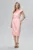 Rochie elaganta din satin cu decolteu in V Auria Rose