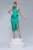 Rochie elegant coniica cu pense la talie si slit pe picior