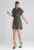 Rochie eleganta M1001 – midi – cu curea – verde – poliester – viscoza – elastan