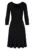 Rochie eleganta M709 – maneci 3/4 – neagra – viscoza