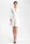 Rochie eleganta  M861 – ecru – maneci lungi – croiala evazata – poliester 95% elastan 5%