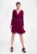 Rochie eleganta M861 – violet – maneci lungi – poliester