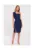 Rochie cu un umar – albastru marin –