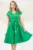 Rochie eleganta Pretty Girl verde in clos cu cordon detasabil