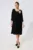 Rochie eleganta accesorizata cu broderie Mariel Neagra