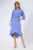 Rochie eleganta asimetrica cu maneci trei sferturi Etienne Mov