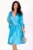 Rochie eleganta bleu Saray in clos cu catarama pretioasa