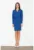 Rochie eleganta – bleumarin – maneci lungi – decolteu in V – poliester