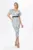 Rochie eleganta cu buline si maneci bufante Mianna Bicolora