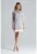 Rochie eleganta – cu buzunare – gri – poliester
