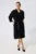 Rochie eleganta cu buzunare si cordon din satin Winifred Neagra