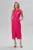 Rochie eleganta cu buzunare si crepeu Bernadette Ciclam