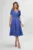 Rochie eleganta cu decolteu petrecut si crepeu Sidra Indigo