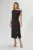 Rochie eleganta cu detaliu metalic auriu pe umar Tasha Neagra