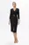 Rochie eleganta cu fermoar pe fata si crepeu Cristiana Neagra