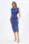 Rochie eleganta cu fir lame si crepeu in fata Flavia Indigo