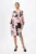 Rochie eleganta cu maneci din voal si imprimeu Favia Rose