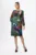 Rochie eleganta cu maneci din voal si imprimeu Izetta Verde