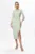 Rochie eleganta cu pliuri in talie si imprimeu Elma Vernil