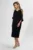 Rochie eleganta cu strass-uri si funda pe umar Zenia Neagra