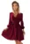 Rochie eleganta dama –  Bindy – Burgundia