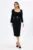 Rochie eleganta din crepe cu strass-uri Benitta Neagra