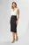 Rochie eleganta din crepe si voal Hilda Bicolora