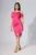 Rochie eleganta din neopren cu floare 3D Ines Ciclam