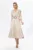 Rochie eleganta din satin cu decolteu in V Classy Bej