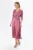 Rochie eleganta din satin cu decolteu in V Classy Magenta