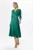 Rochie eleganta din satin cu decolteu in V petrecut Tracey Verde