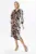 Rochie eleganta din satin cu imprimeu Cedrina Animal Print