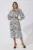 Rochie eleganta din satin cu imprimeu Clover Bicolora