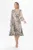 Rochie eleganta din satin cu imprimeu Finola Bej Animal Print