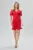Rochie eleganta din satin incretit cu maneci scurte Maddie Rosie